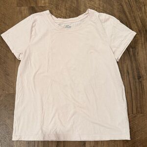 J Crew Essential Tee soft pink size medium